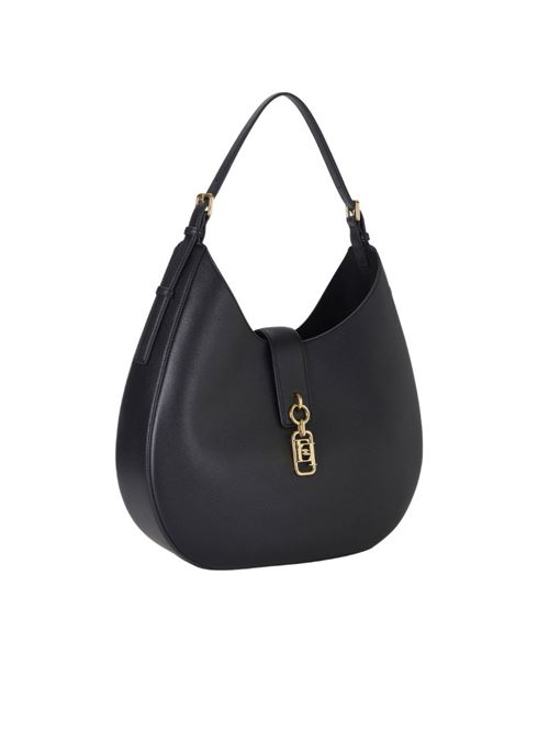 Borsa hobo a spalla tonda con charm Elisabetta Franchi | BS06A62E2110